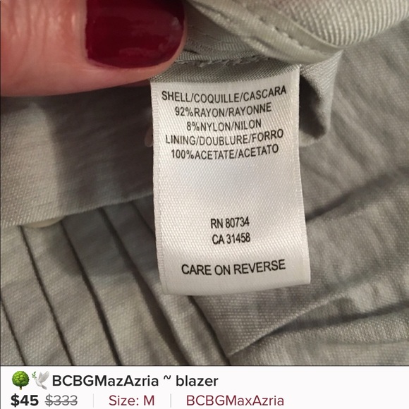 BCBGMaxAzria Black Blazer With Waist Detail - Picture 4 of 4